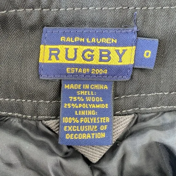 Ralph Lauren Blue Label Rugby Gray‎ Rare Jodhpurs Pants Wool Sz 0 - Picture 3 of 16